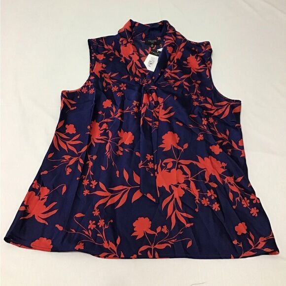 TAHARI ASL Sleeveless Sailor-Neck Top New Size XL - Picture 5 of 10